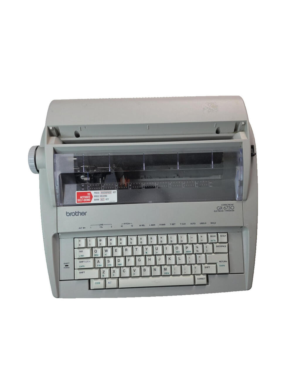 Brother GX-6750 Daisy Wheel Correctronic Electronic Typewriter